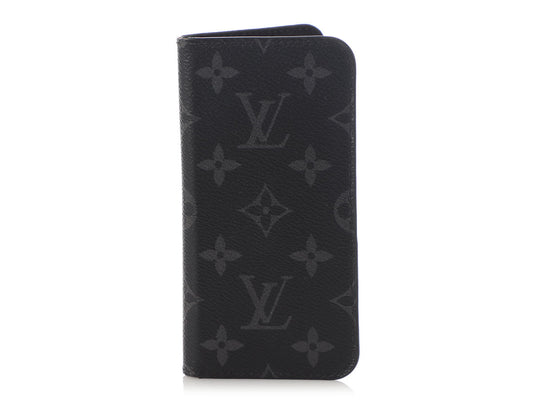 Louis Vuitton Monogram Eclipse iPhone Cell Folio