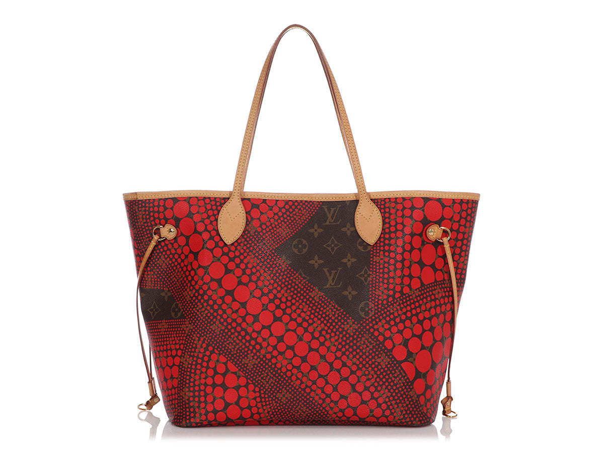 Louis Vuitton Red Kusama Dots Neverfull MM