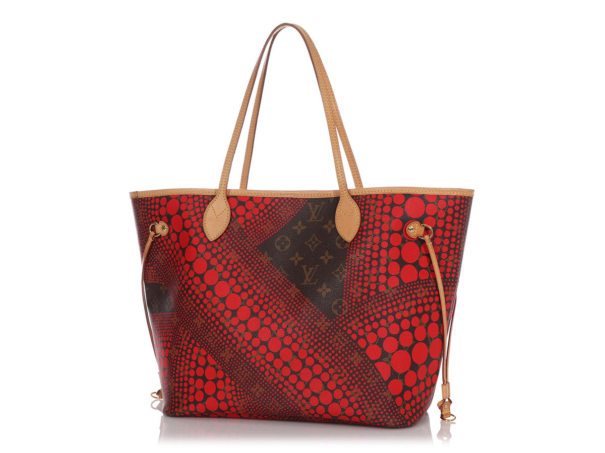 Louis Vuitton Red Kusama Dots Neverfull MM