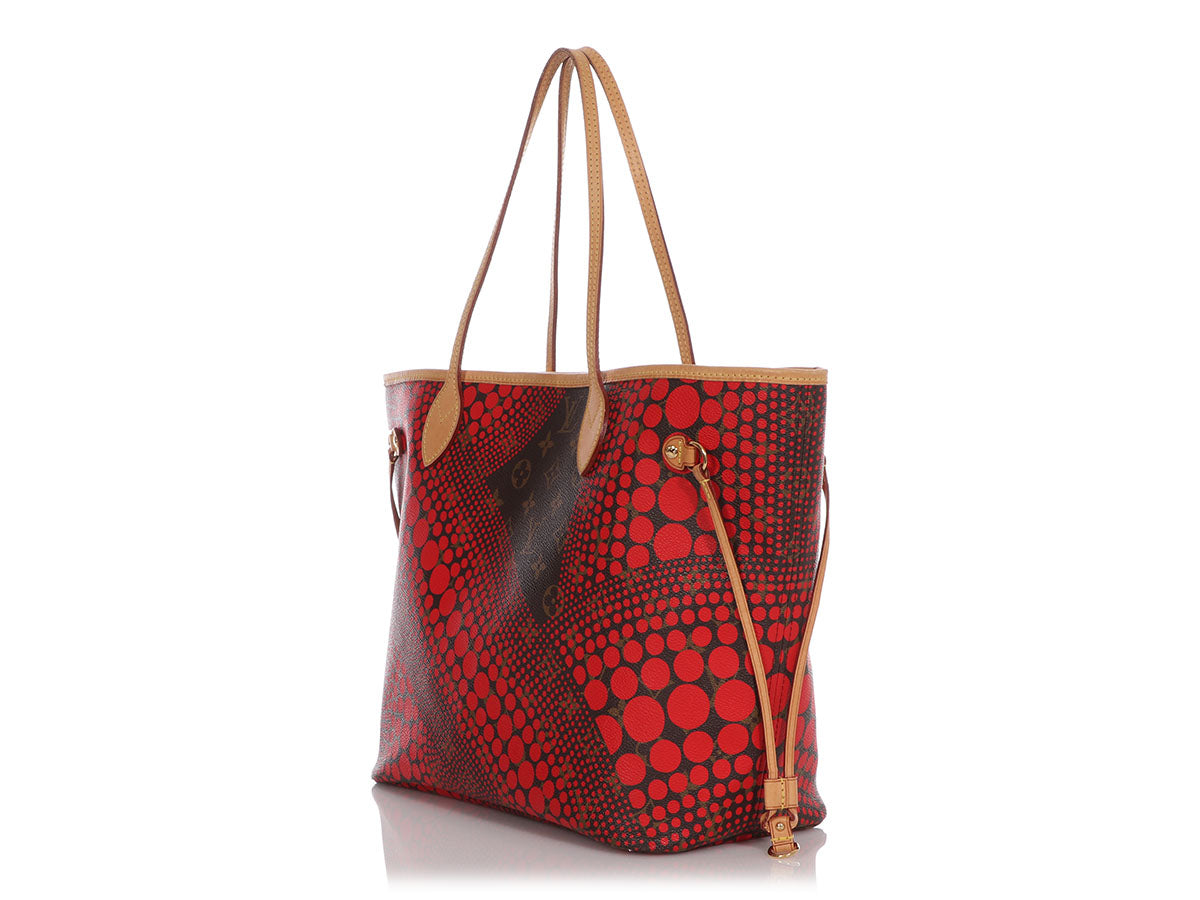 Louis Vuitton Red Kusama Dots Neverfull MM