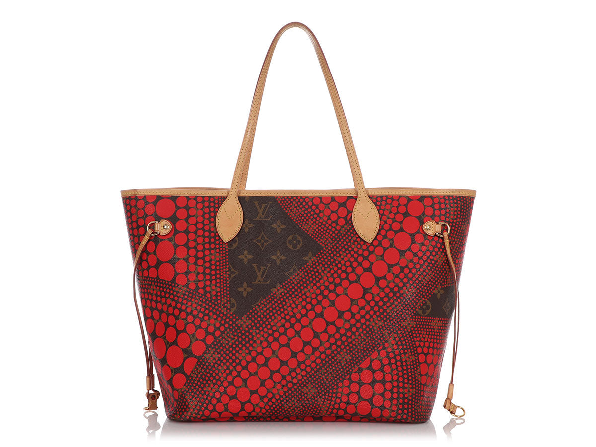 Louis Vuitton Red Kusama Dots Neverfull MM