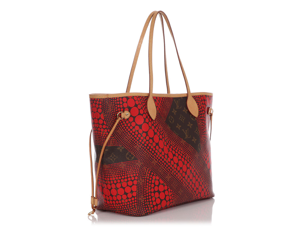 Louis Vuitton Red Kusama Dots Neverfull MM