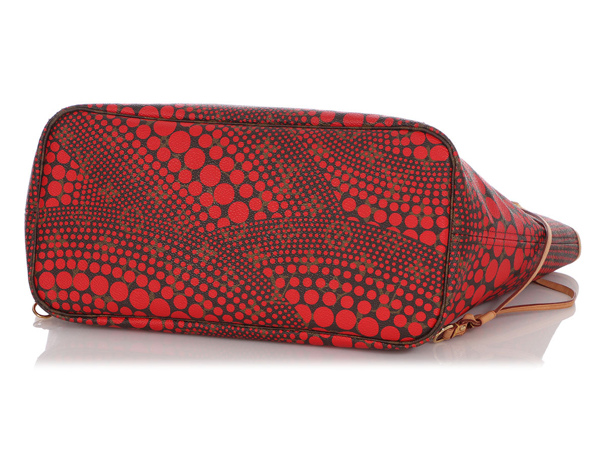 Louis Vuitton Red Kusama Dots Neverfull MM