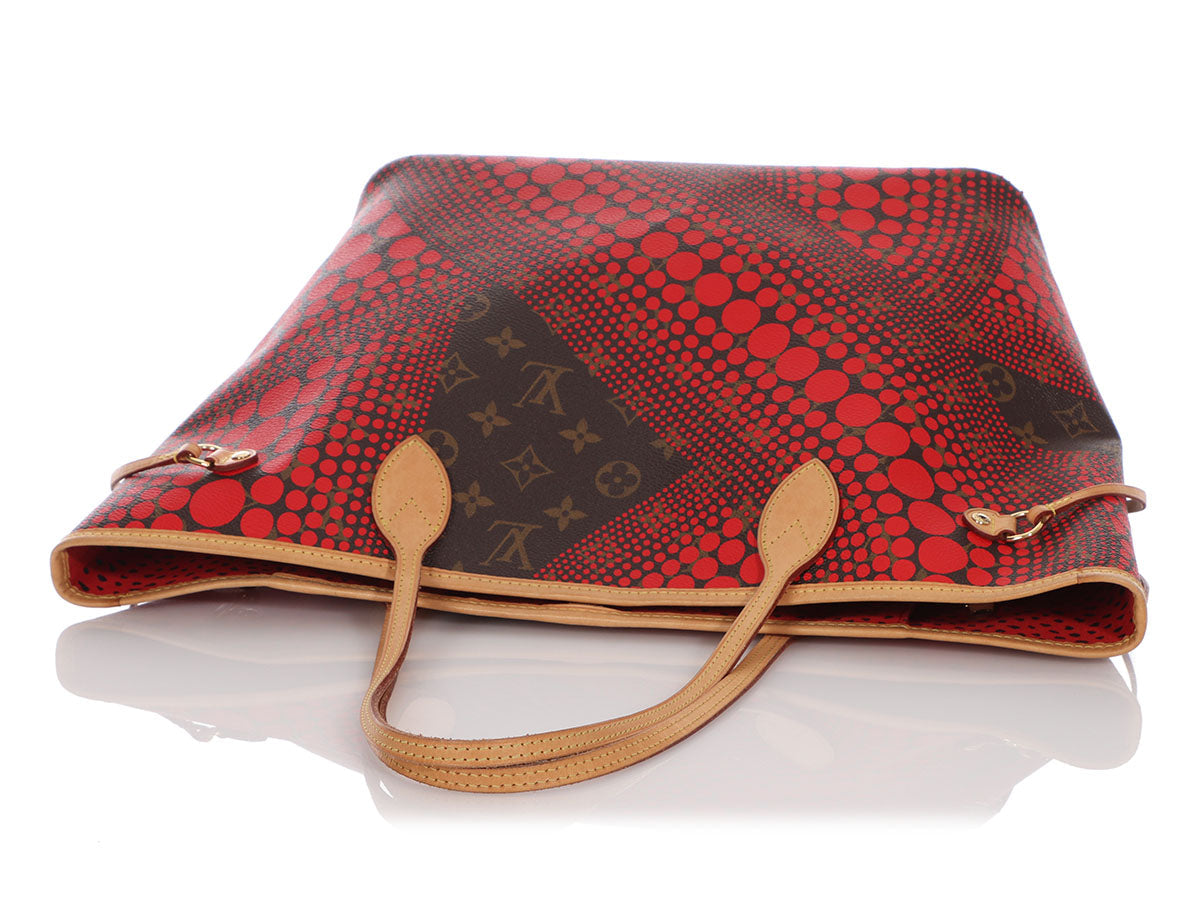 Louis Vuitton Red Kusama Dots Neverfull MM