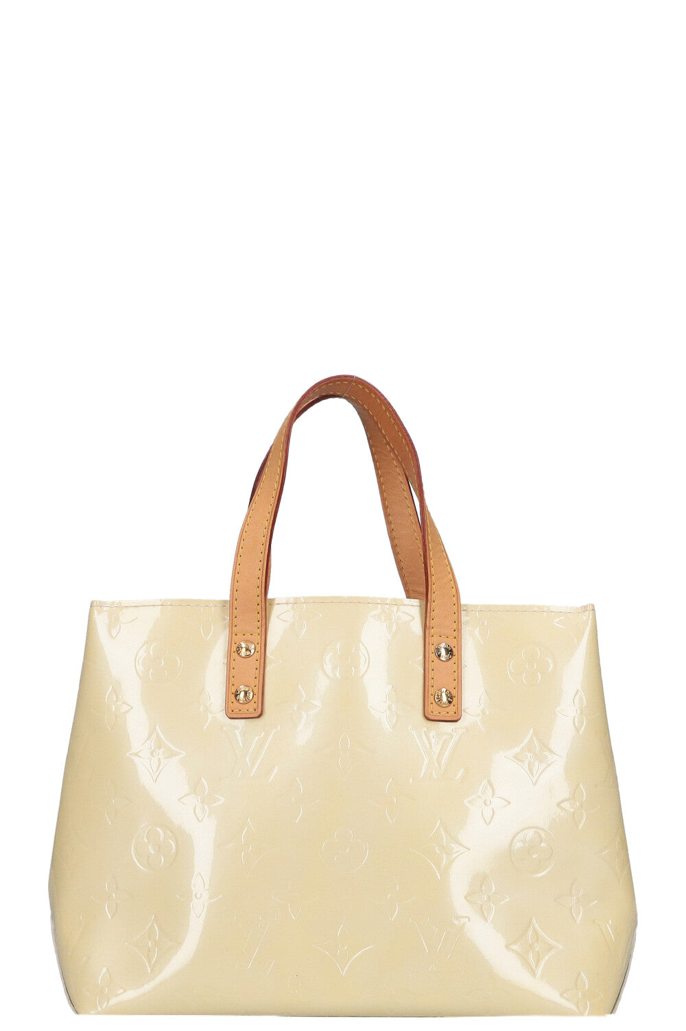 LOUIS VUITTON Reade PM Tote Vernis Yellow