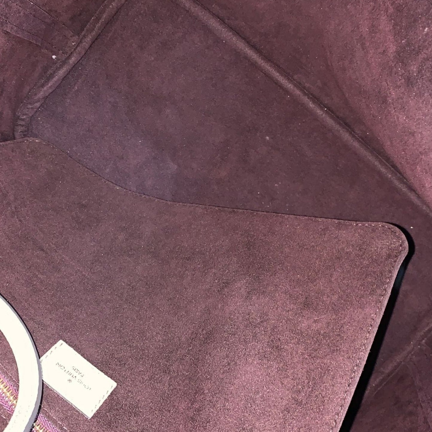 LOUIS VUITTON Neverfull MM Monogram Empreinte Tote Bag Tourterelle