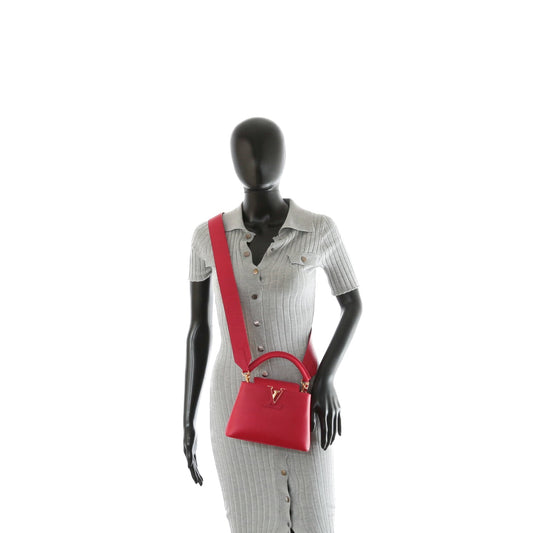 LOUIS VUITTON Mini Capucines Scarlet Taurillon