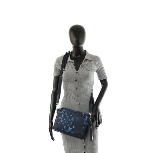LOUIS VUITTON Monogram Ink Watercolor Trio Messenger Bag