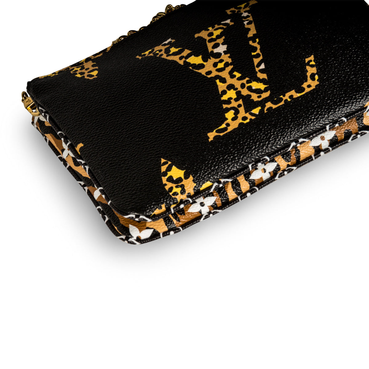 Pochette Double Zip - Jungle Print