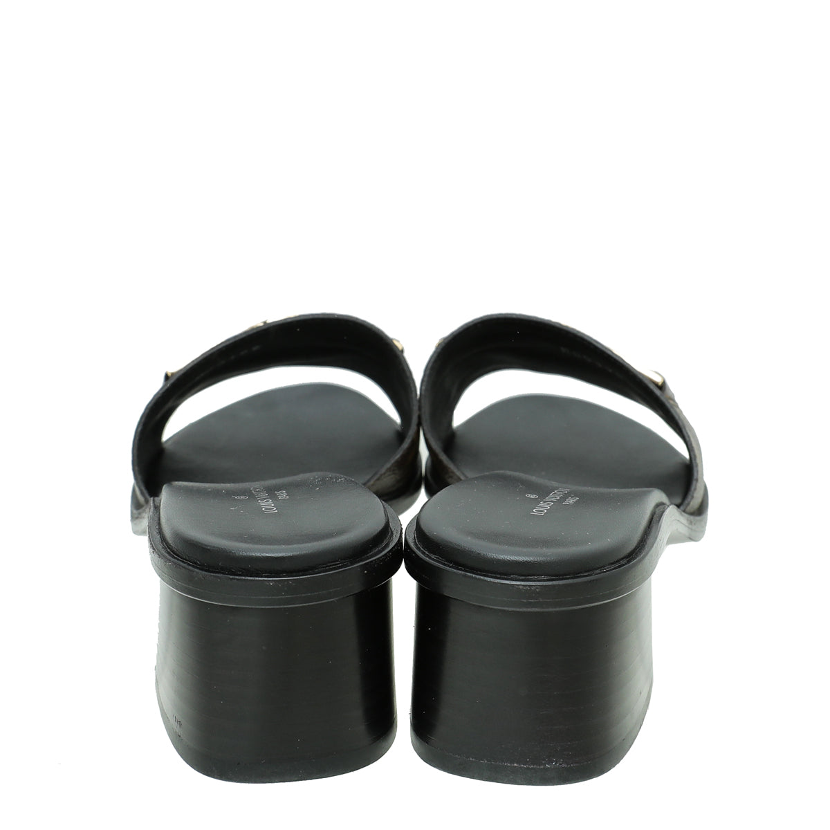 Louis Vuitton Monogram Lock It Mules 37.5