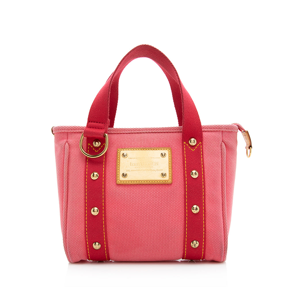 Louis Vuitton Canvas Antigua Cabas PM Tote (SHF-20670)