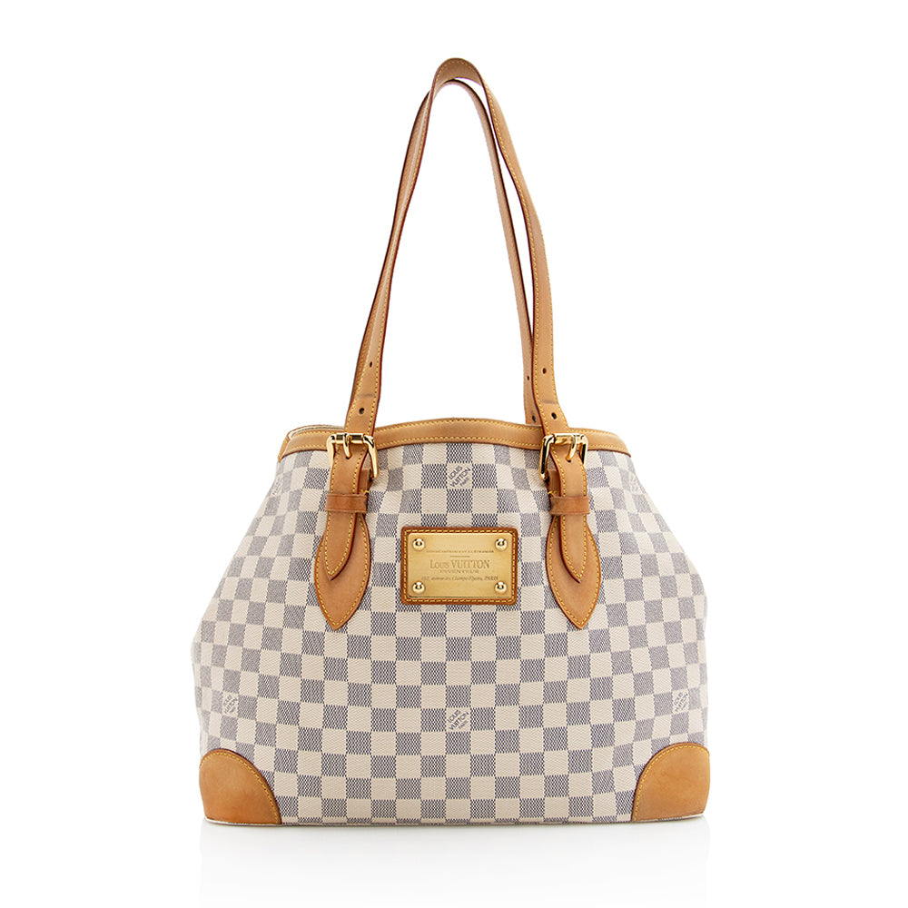 Louis Vuitton Damier Azur Hampstead MM Tote (SHF-21018)