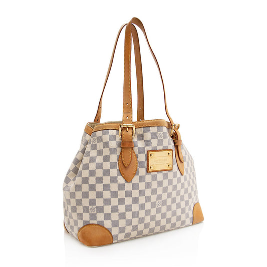 Louis Vuitton Damier Azur Hampstead MM Tote (SHF-21018)