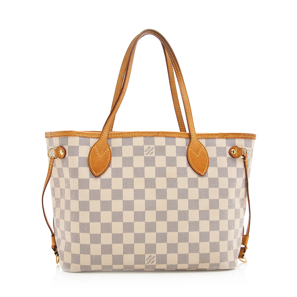 Louis Vuitton Damier Azur Neverfull PM Tote (SHF-20386)