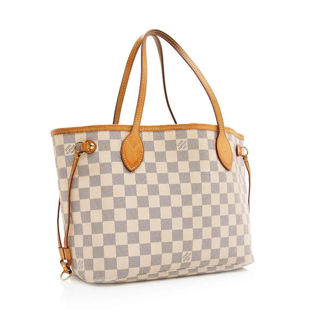 Louis Vuitton Damier Azur Neverfull PM Tote (SHF-20386)