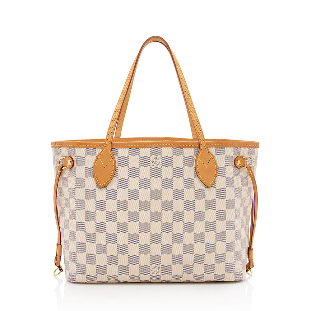Louis Vuitton Damier Azur Neverfull PM Tote (SHF-17093)