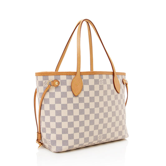 Louis Vuitton Damier Azur Neverfull PM Tote (SHF-17093)