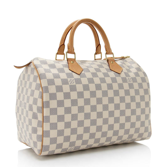 Louis Vuitton Damier Azur Speedy 30 Satchel (SHF-opJpxO)