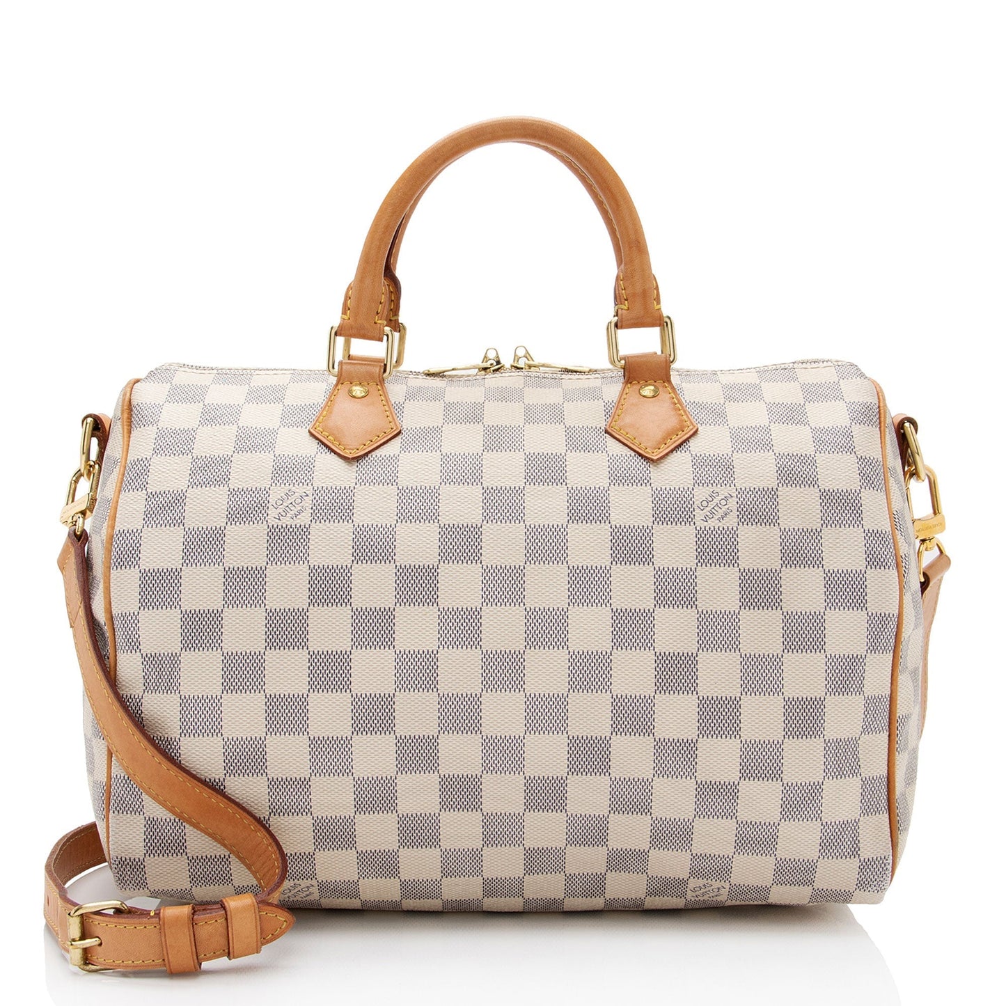 Louis Vuitton Damier Azur Speedy Bandouliere 30 Satchel (SHF-HJLROz)