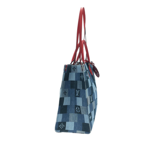 Louis Vuitton Damier Denim Onthego GM (SHG-Dva1Zr)