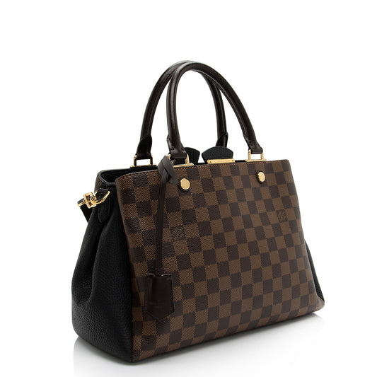 Louis Vuitton Damier Ebene Brittany Satchel (SHF-dcpGO5)