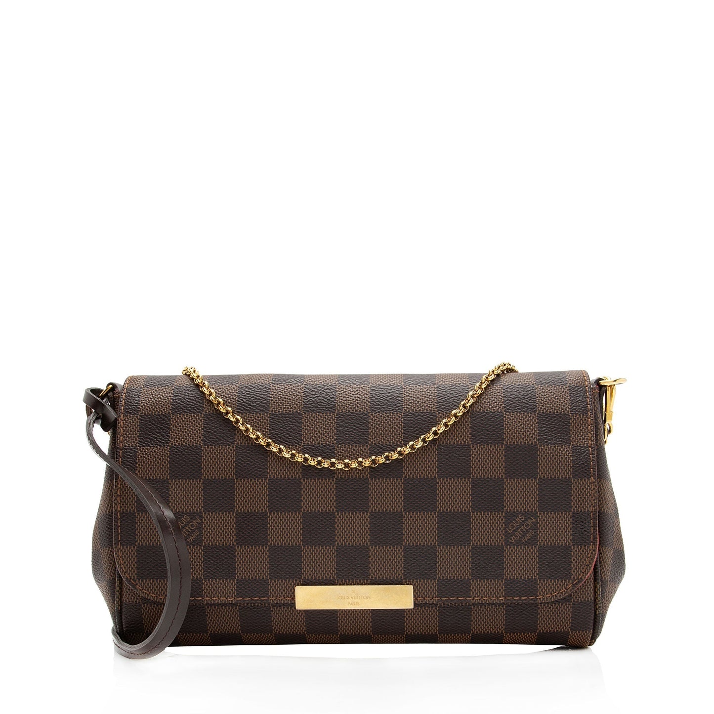 Louis Vuitton Damier Ebene Favorite MM Shoulder Bag (SHF-0DWjUf)