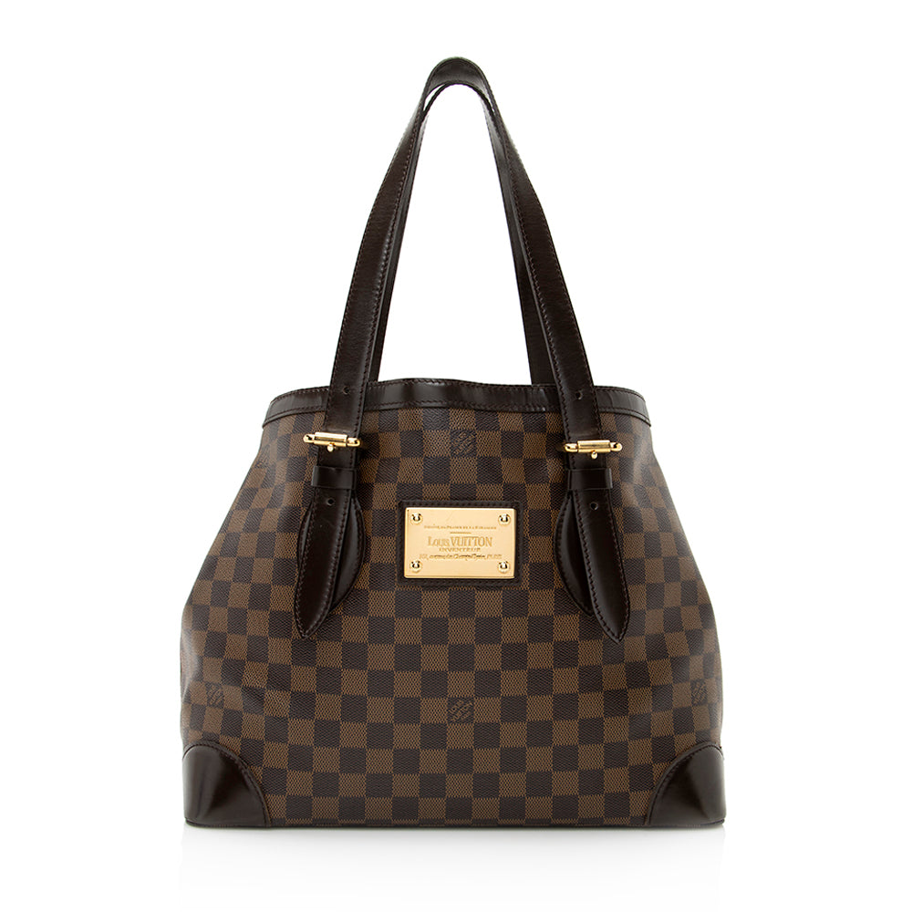 Louis Vuitton Damier Ebene Hampstead MM Tote (SHF-21116)