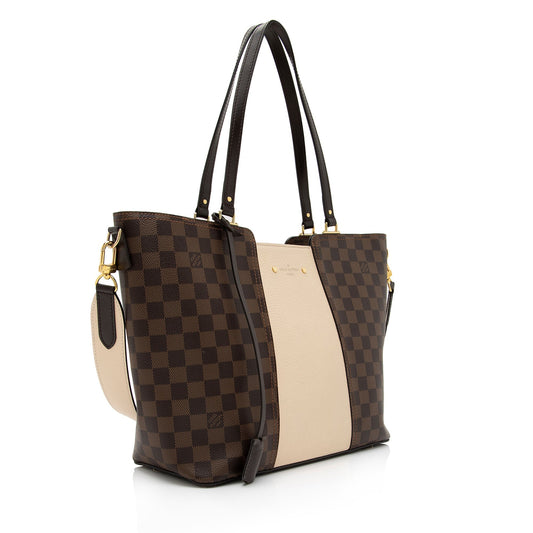 Louis Vuitton Damier Ebene Jersey Tote (SHF-njZMjN)