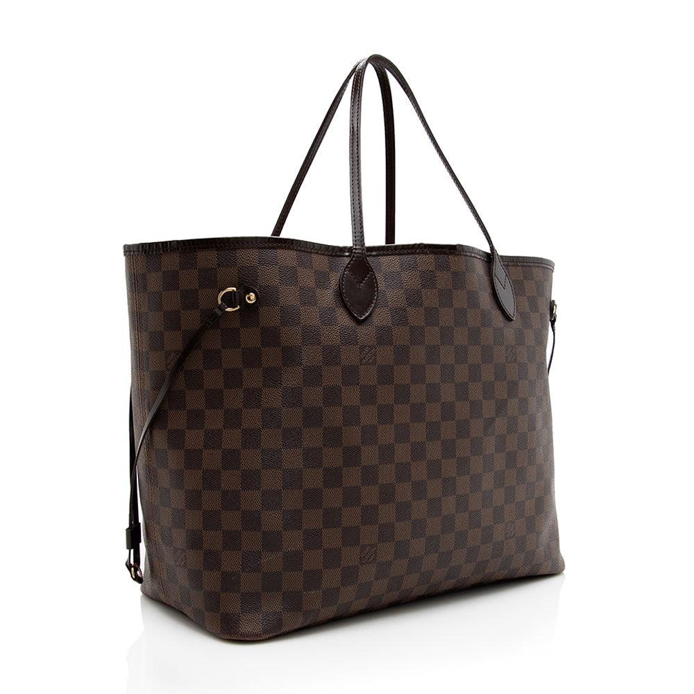 Louis Vuitton Damier Ebene Neverfull GM Tote (SHF-18523)