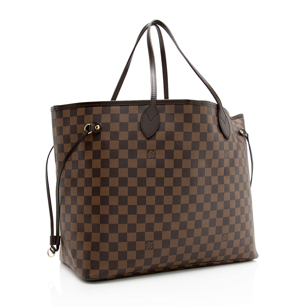 Louis Vuitton Damier Ebene Neverfull GM Tote (SHF-20007)