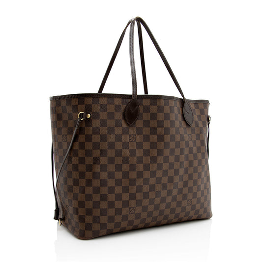 Louis Vuitton Damier Ebene Neverfull GM Tote (SHF-21139)