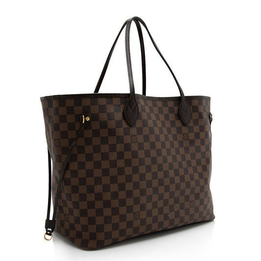 Louis Vuitton Damier Ebene Neverfull GM Tote (SHF-22140)