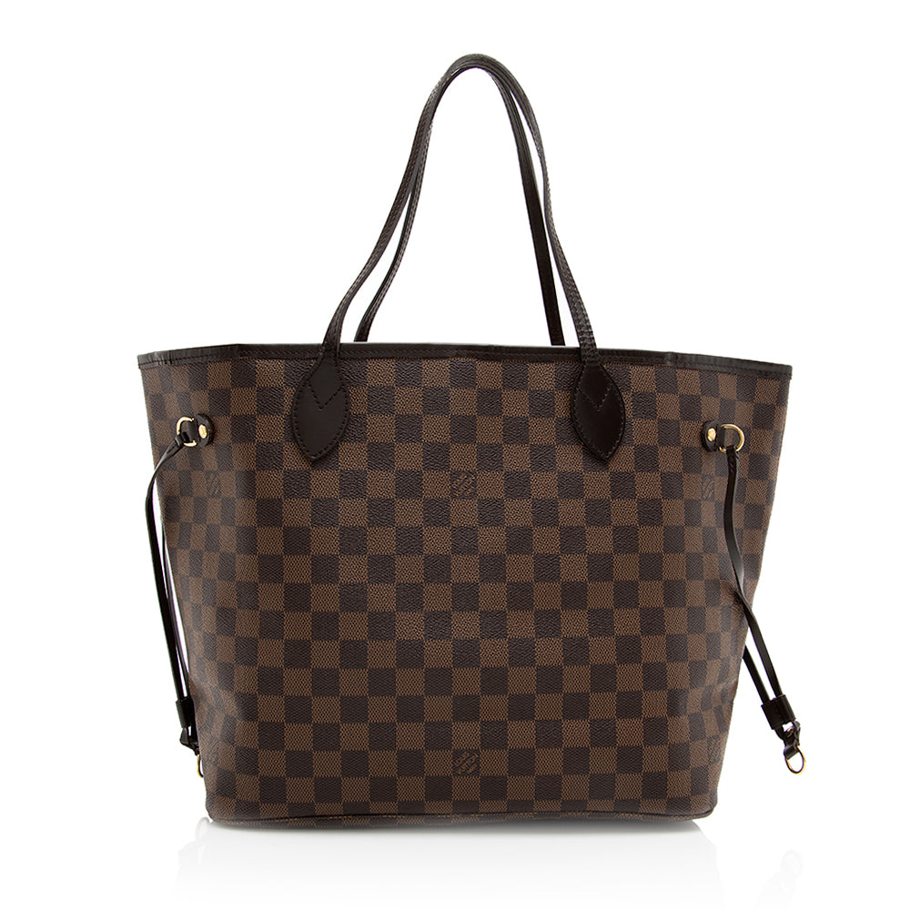 Louis Vuitton Damier Ebene Neverfull MM Tote (SHF-20032)
