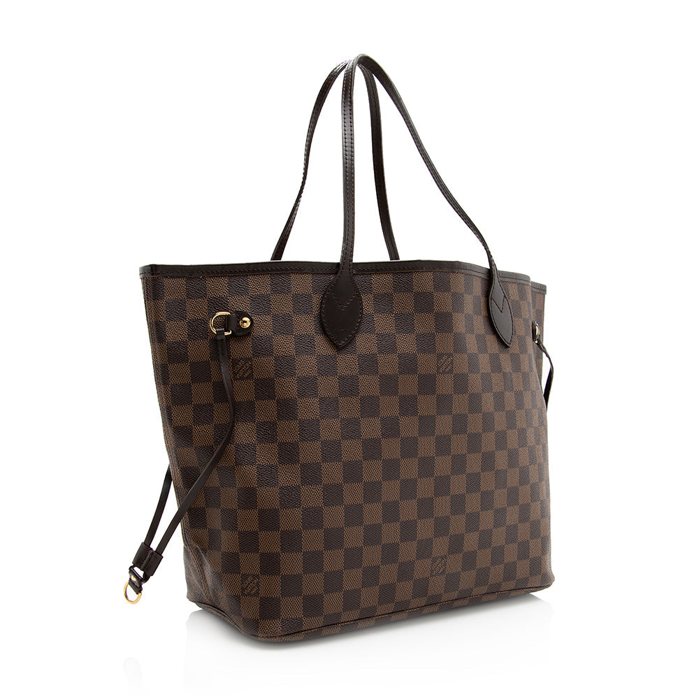 Louis Vuitton Damier Ebene Neverfull MM Tote (SHF-20032)