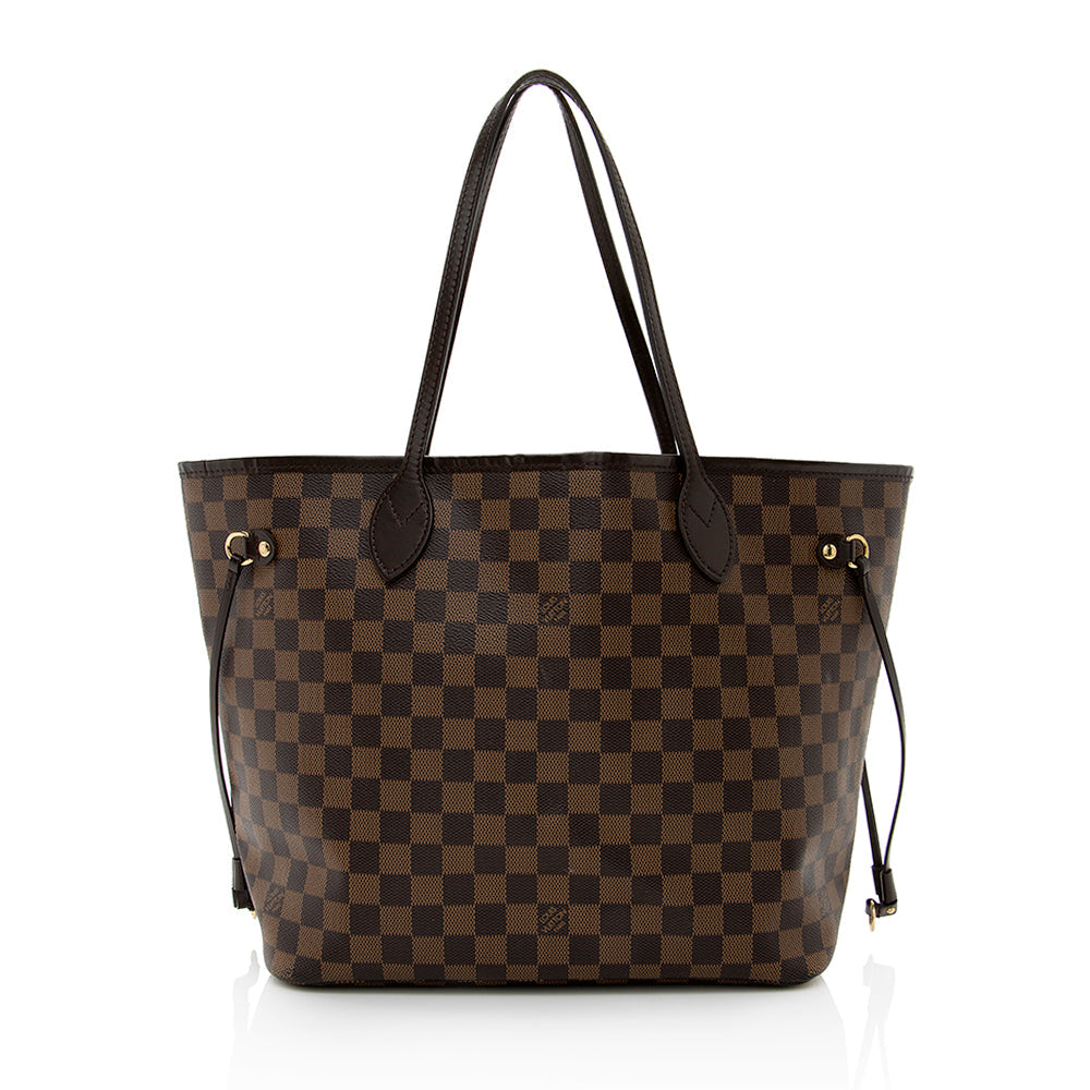 Louis Vuitton Damier Ebene Neverfull MM Tote (SHF-19408)