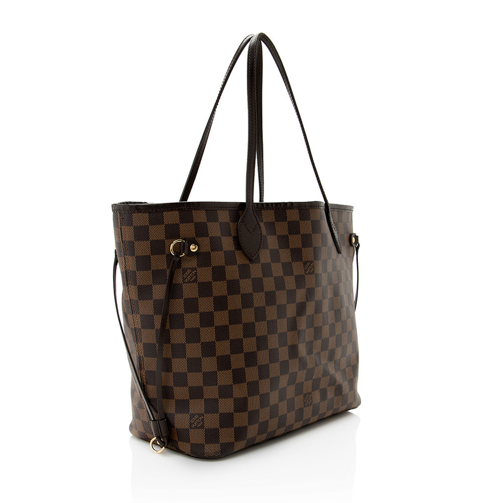 Louis Vuitton Damier Ebene Neverfull MM Tote (SHF-19408)