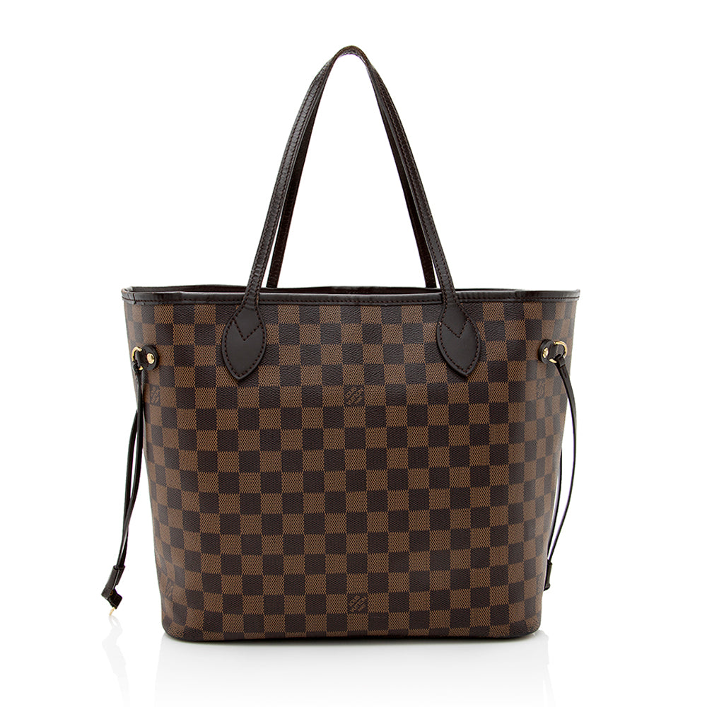 Louis Vuitton Damier Ebene Neverfull MM Tote (SHF-19670)