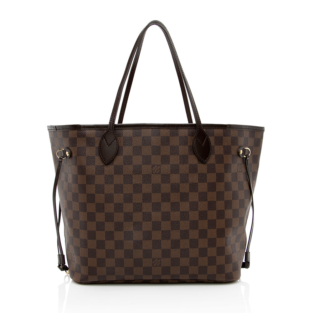 Louis Vuitton Damier Ebene Neverfull MM Tote (SHF-17044)