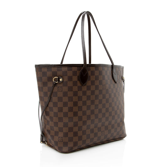 Louis Vuitton Damier Ebene Neverfull MM Tote (SHF-17044)