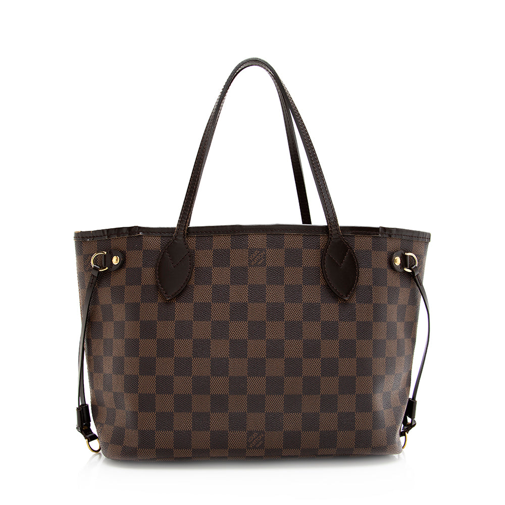 Louis Vuitton Damier Ebene Neverfull PM Tote - FINAL SALE (SHF-19636)