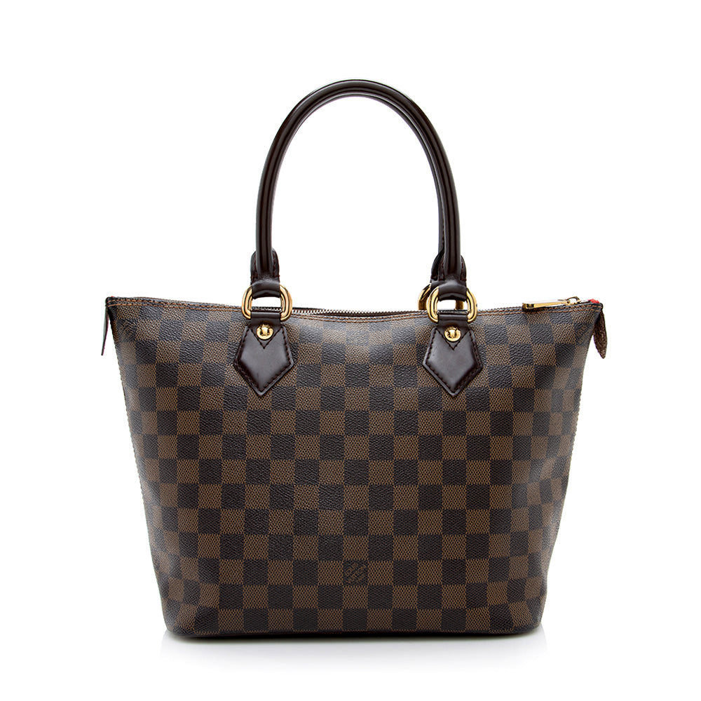 Louis Vuitton Damier Ebene Saleya PM Tote (SHF-16825)
