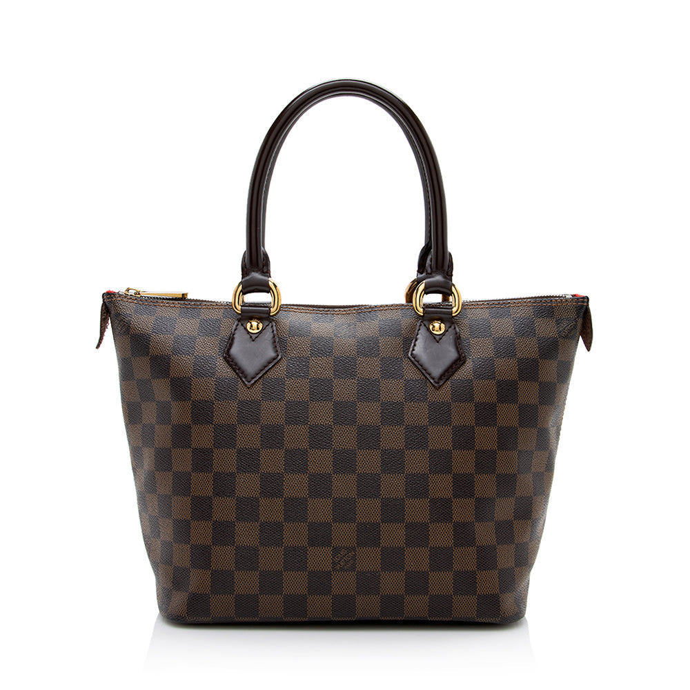 Louis Vuitton Damier Ebene Saleya PM Tote (SHF-16825)