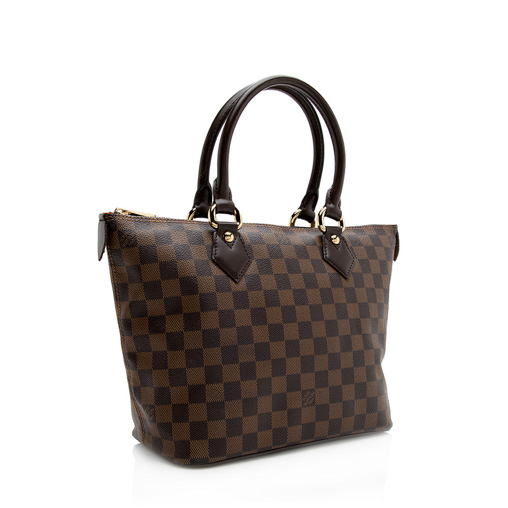 Louis Vuitton Damier Ebene Saleya PM Tote (SHF-21298)