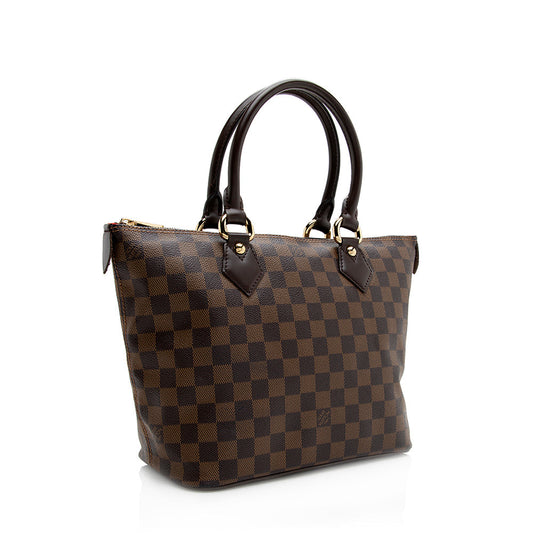 Louis Vuitton Damier Ebene Saleya PM Tote (SHF-21298)