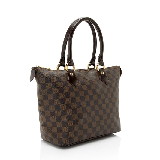 Louis Vuitton Damier Ebene Saleya PM Tote (SHF-yS49Sp)