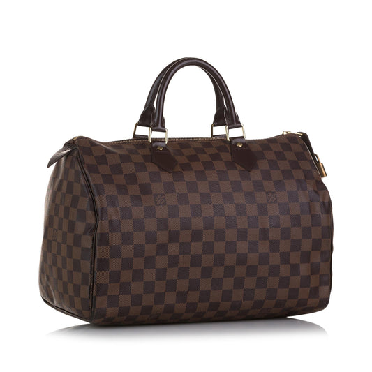 Louis Vuitton Damier Ebene Speedy 30 (SHG-37521)