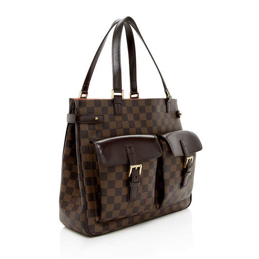 Louis Vuitton Damier Ebene Uzes Tote (SHF-16267)
