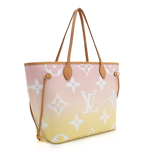 Louis Vuitton Giant Monogram Canvas By The Pool Neverfull MM Tote (SHF-23538)