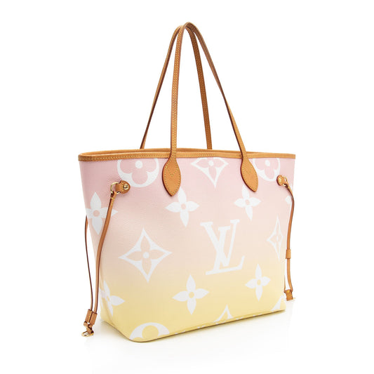 Louis Vuitton Giant Monogram Canvas By The Pool Neverfull MM Tote (SHF-fFd8M5)