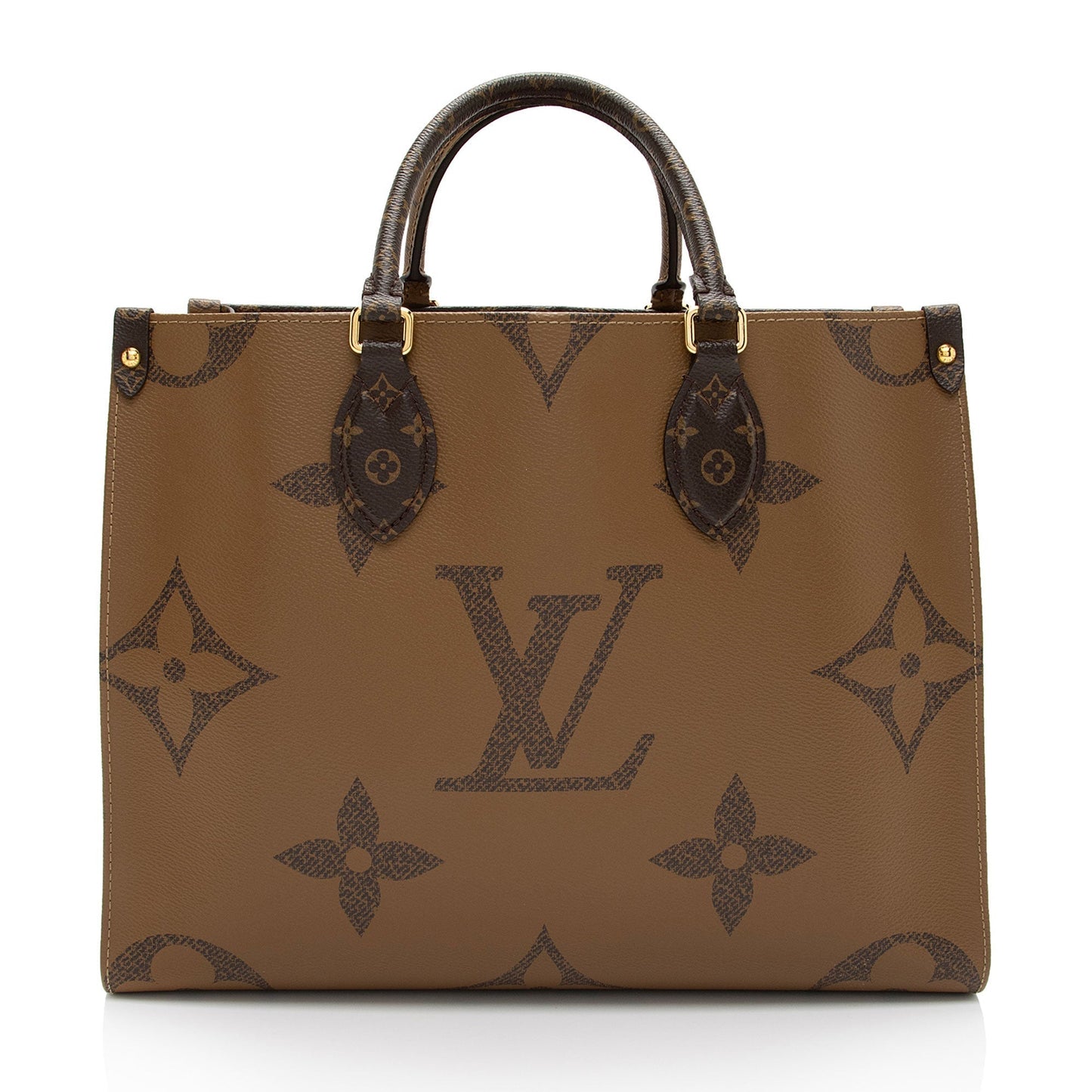 Louis Vuitton Giant Monogram Canvas Onthego MM Tote (SHF-HTs789)